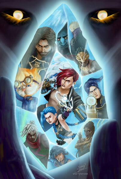 A fanart tribute to Arcane Season 2. Not affiliated with Netflix or Riot Games and its properties (Arcane, League of Legends).